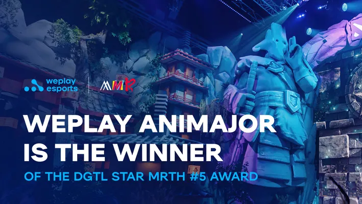 WePlay AniMajor is the winner of the DGTL STAR MRTH #5 award. Visual: WePlay Holding