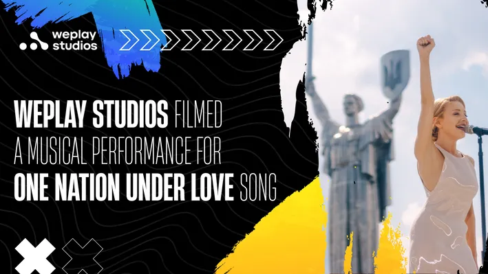 WePlay Studios filmed a musical performance for Diane Warren and Tina Karol's song, One Nation Under Love. Visual: WePlay Studios